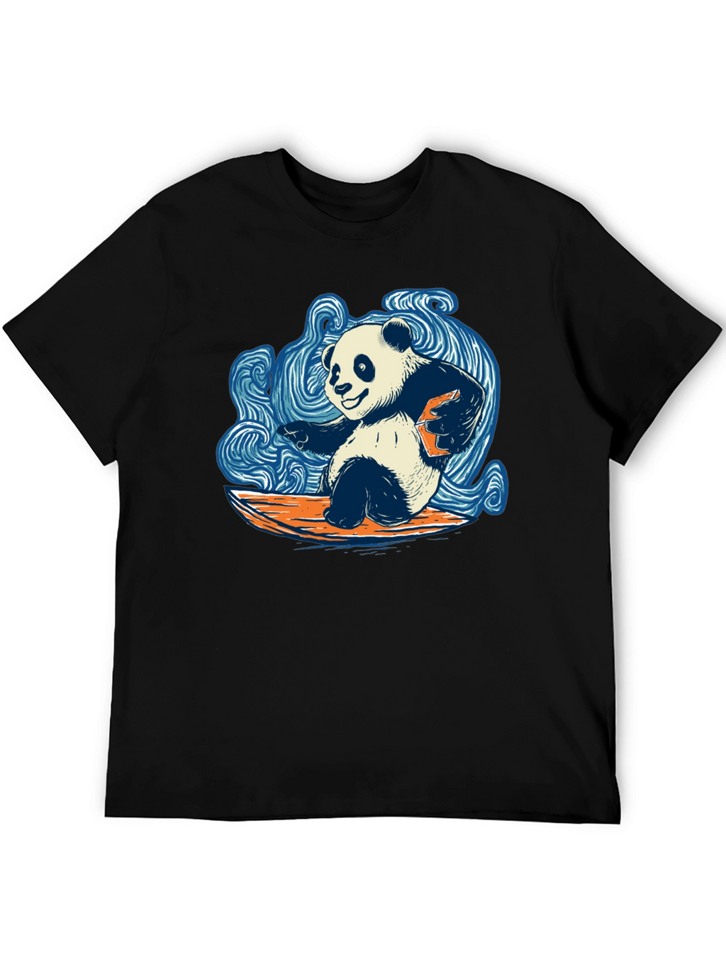 Surfing Panda T-Shirt - Cool Graphic Tee
