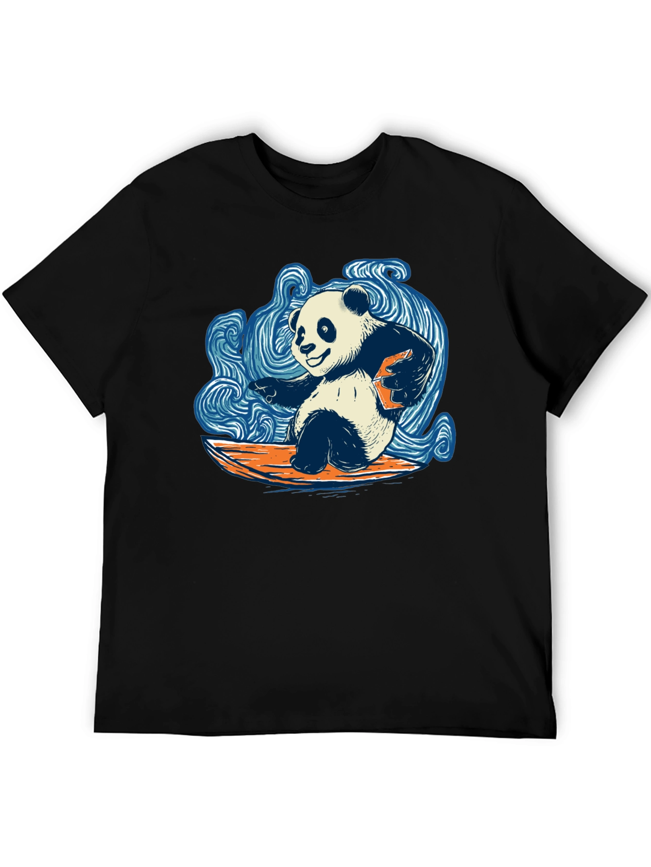 Surfing Panda T-Shirt - Cool Graphic Tee