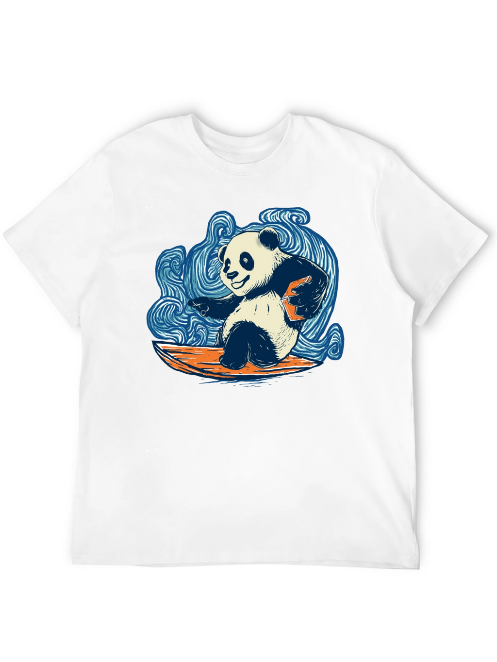 Surfing Panda T-Shirt - Cool Graphic Tee