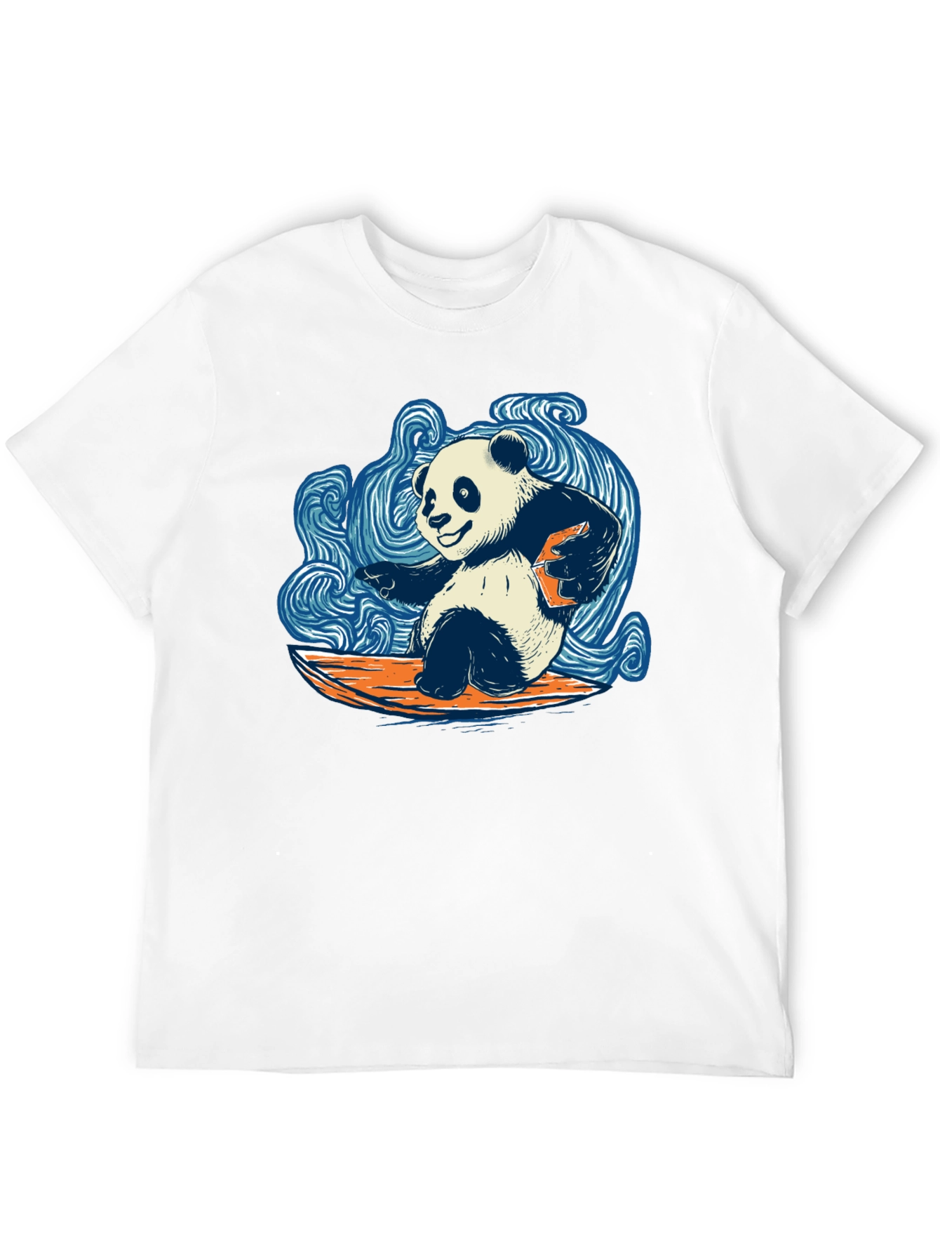 Surfing Panda T-Shirt - Cool Graphic Tee