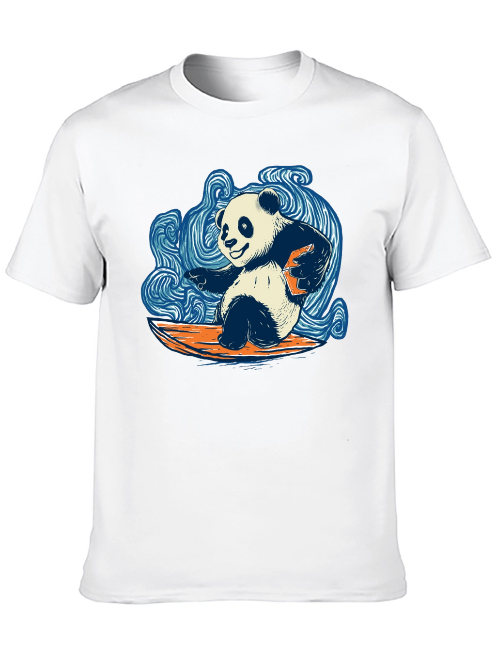 Surfing Panda T-Shirt - Cool Graphic Tee