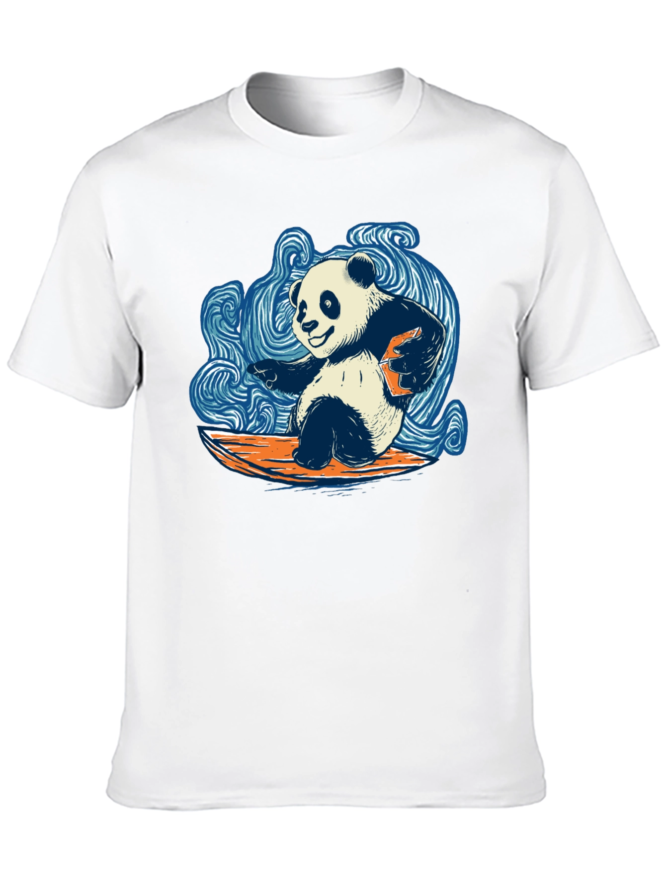 Surfing Panda T-Shirt - Cool Graphic Tee
