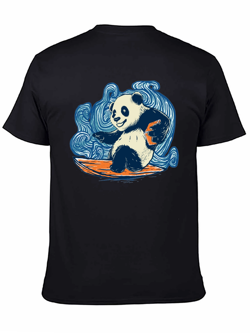 Surfing Panda T-Shirt - Cool Graphic Tee