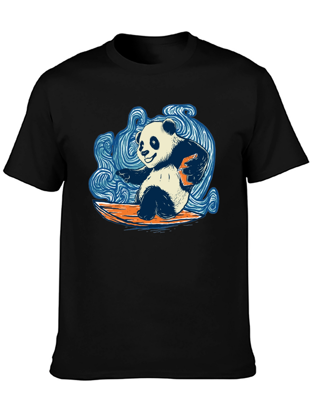 Surfing Panda T-Shirt - Cool Graphic Tee