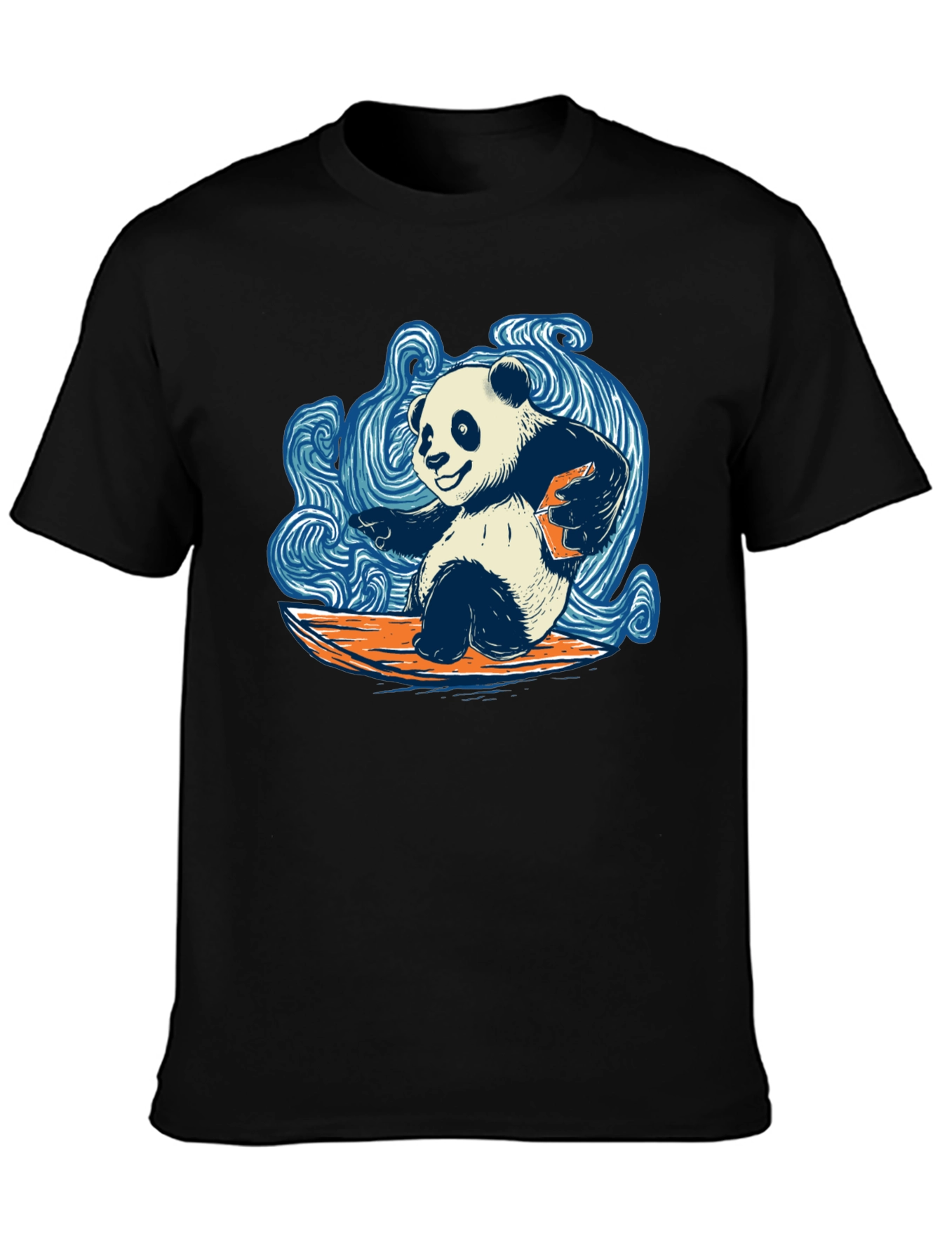 Surfing Panda T-Shirt - Cool Graphic Tee