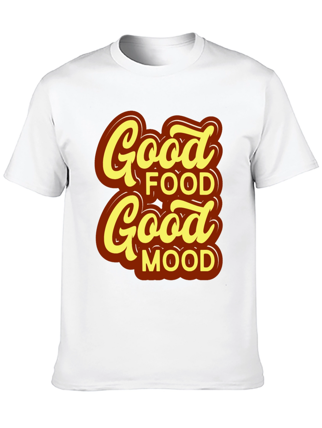 Good Food Good Mood T-Shirt - Stylish Black Tee