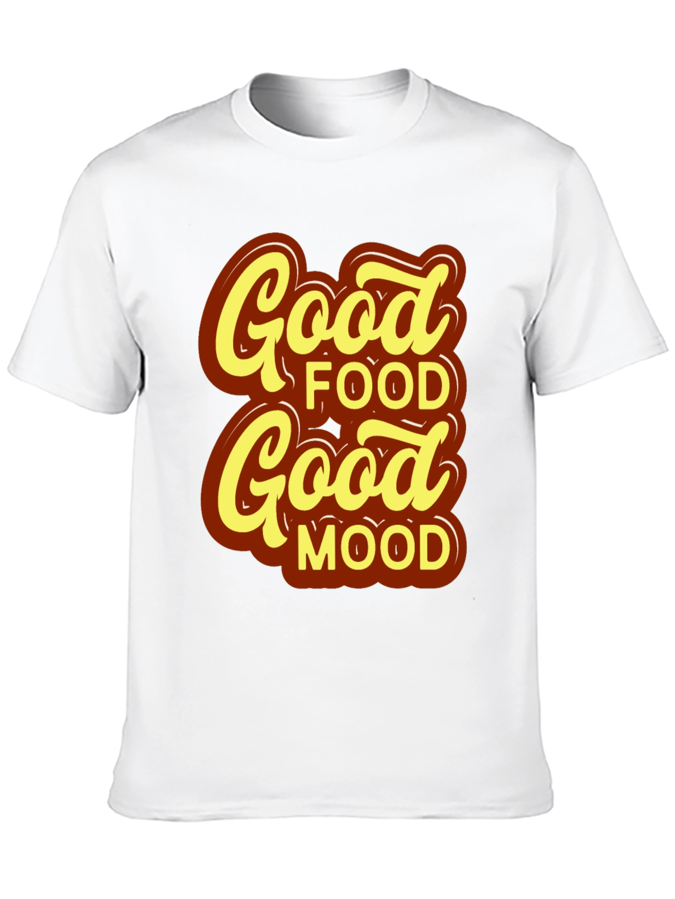Good Food Good Mood T-Shirt - Stylish Black Tee