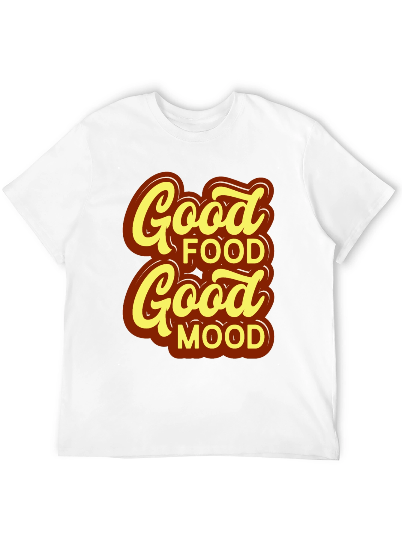 Good Food Good Mood T-Shirt - Stylish Black Tee