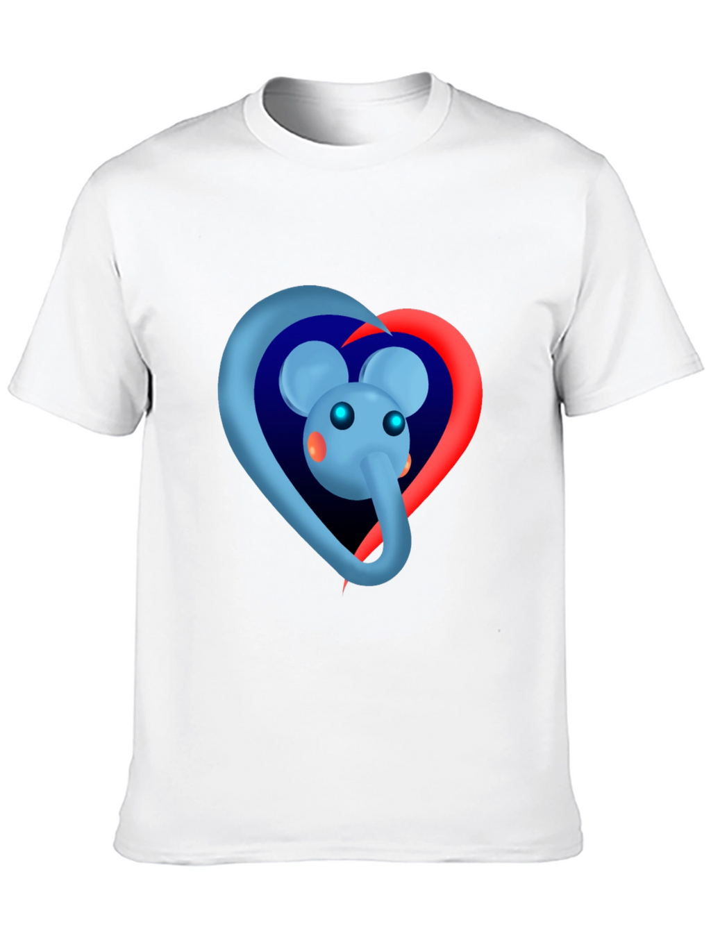 Elephant Heart Graphic Tee - Black