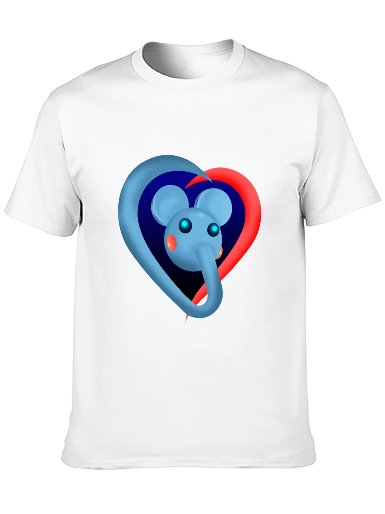 Elephant Heart Graphic Tee - Black
