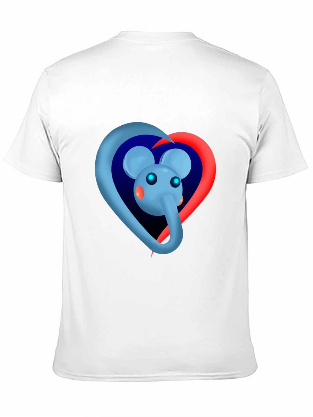 Elephant Heart Graphic Tee - Black