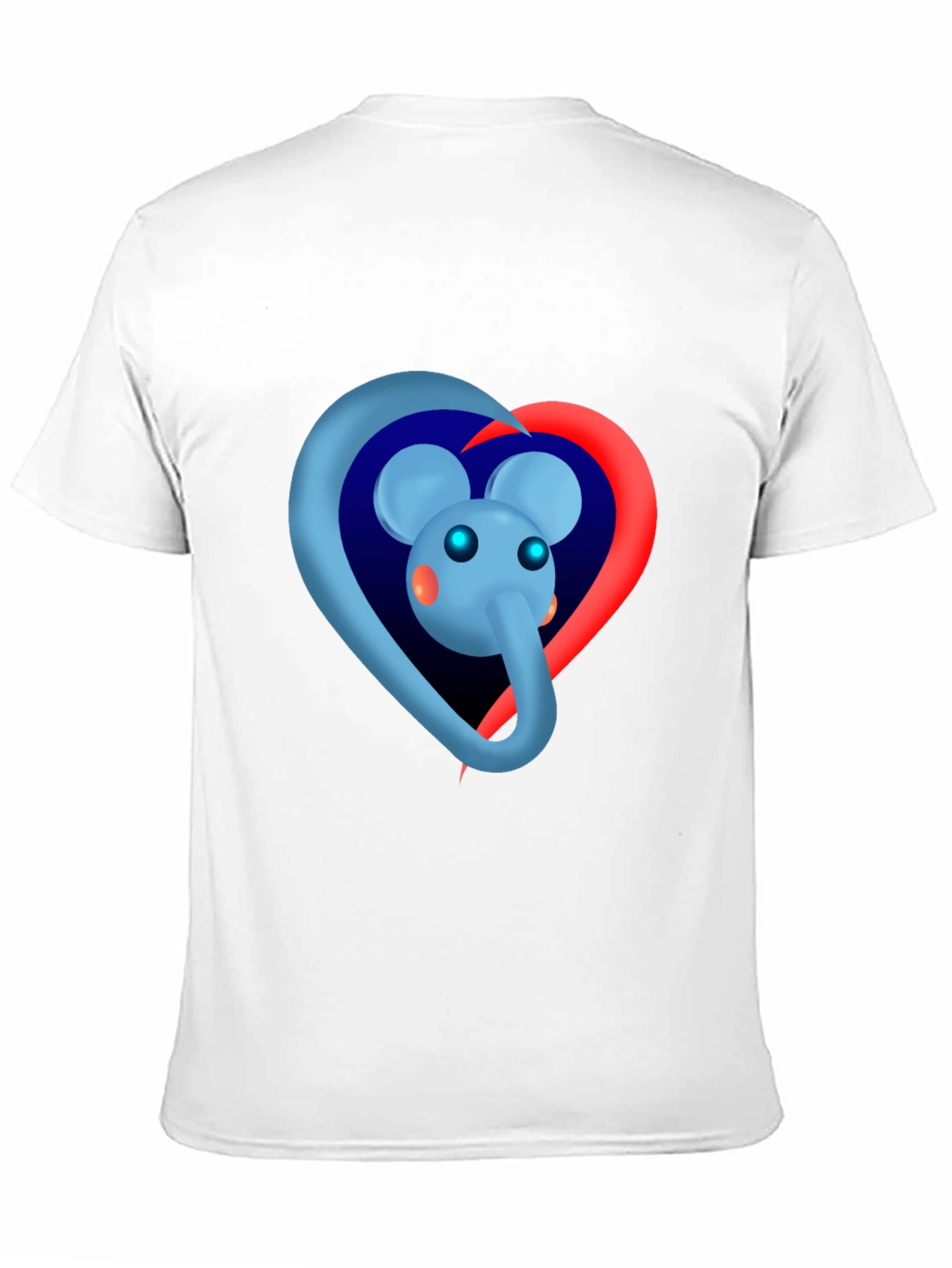 Elephant Heart Graphic Tee - Black