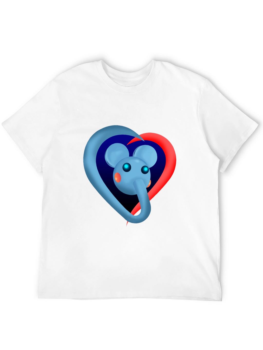 Elephant Heart Graphic Tee - Black