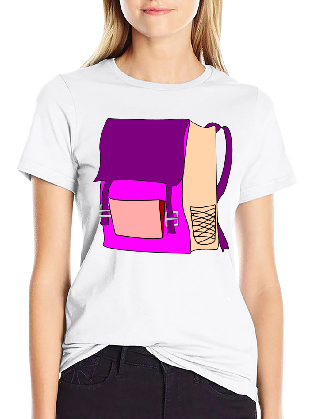 Purple Backpack Graphic Tee