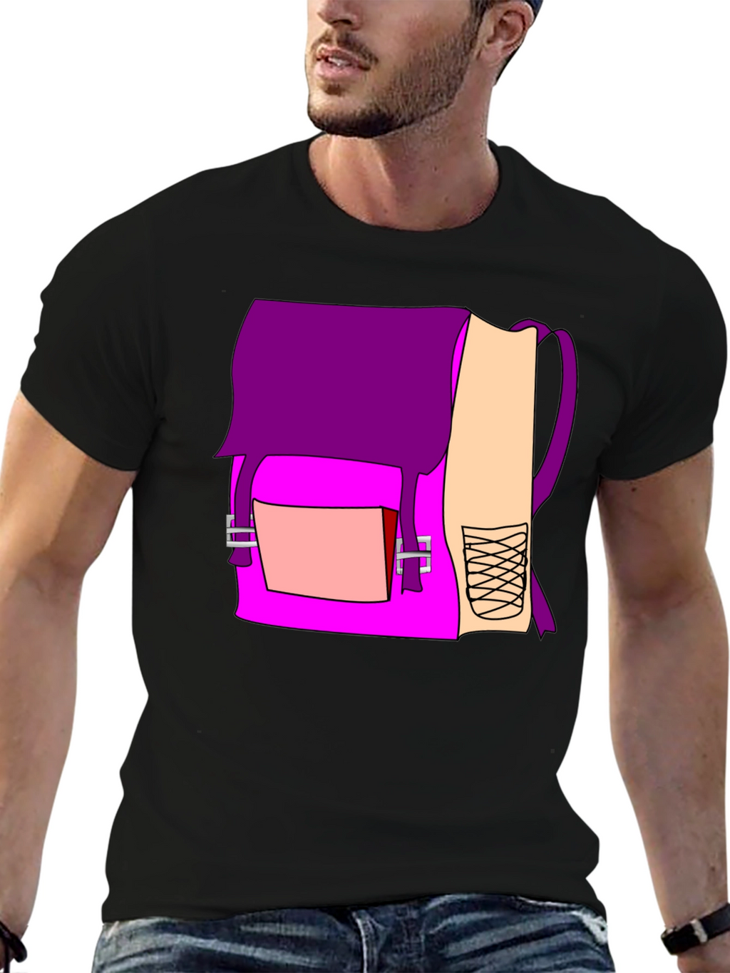 Purple Backpack Graphic Tee