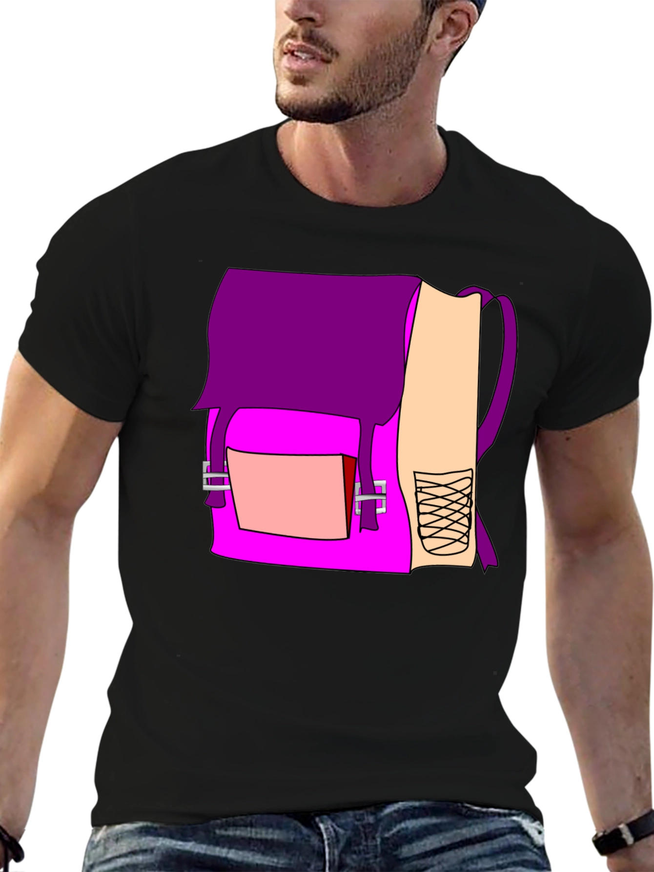 Purple Backpack Graphic Tee