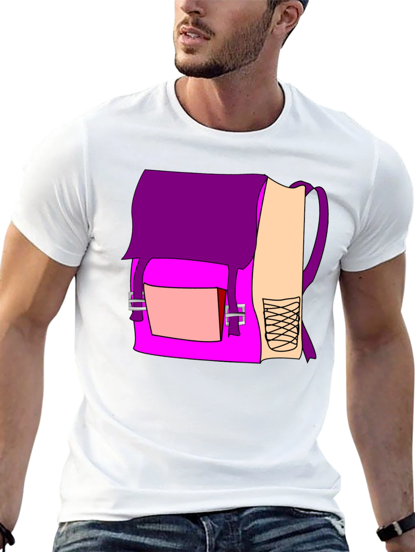 Purple Backpack Graphic Tee