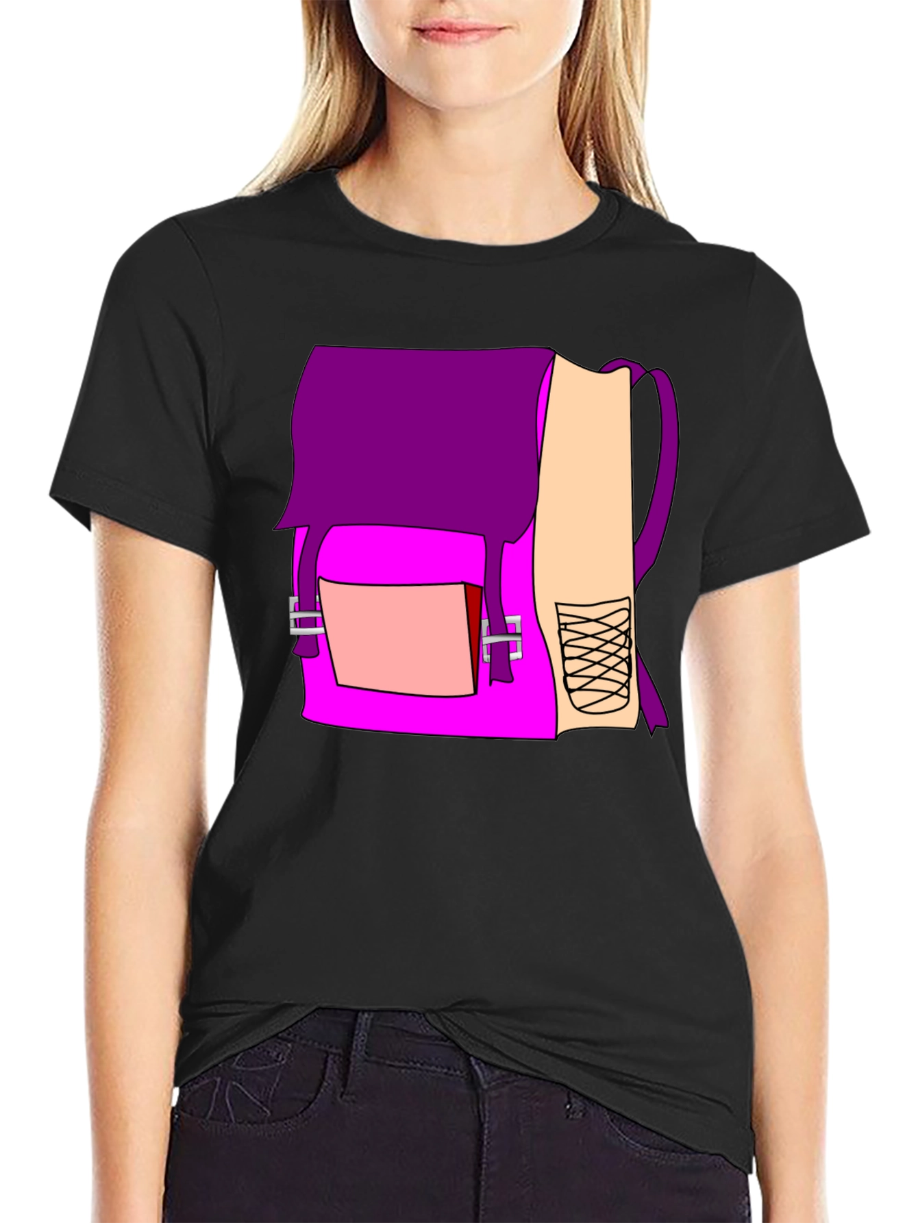 Purple Backpack Graphic Tee