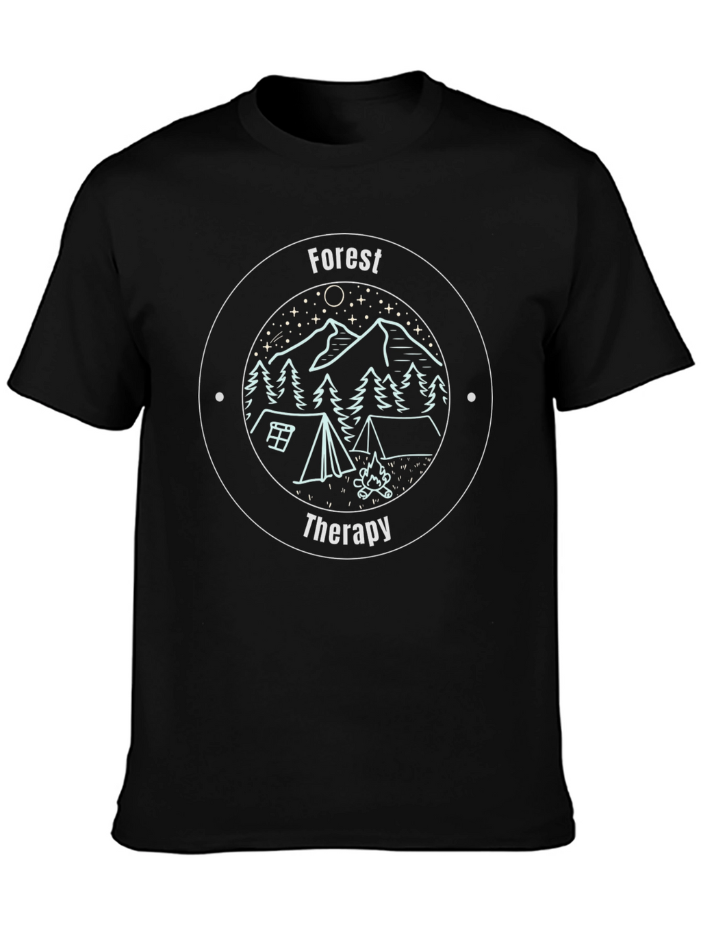 Forest Therapy Graphic T-Shirt - Nature Camping Tee