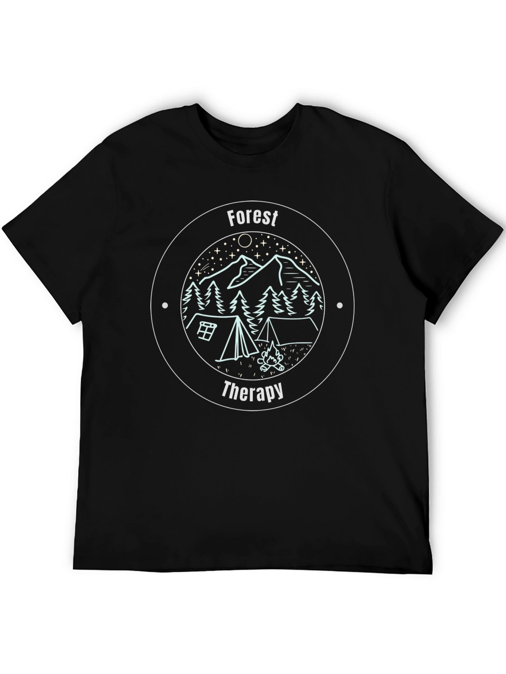 Forest Therapy Graphic T-Shirt - Nature Camping Tee