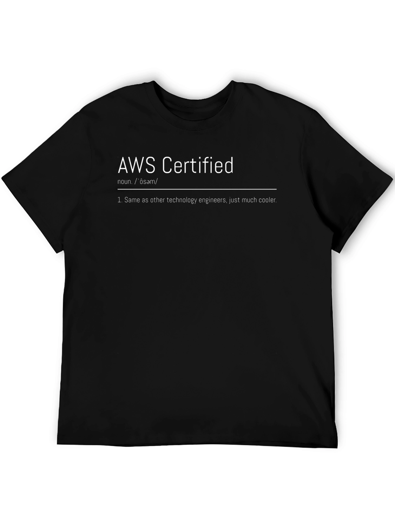 AWS Certified Definition T-Shirt