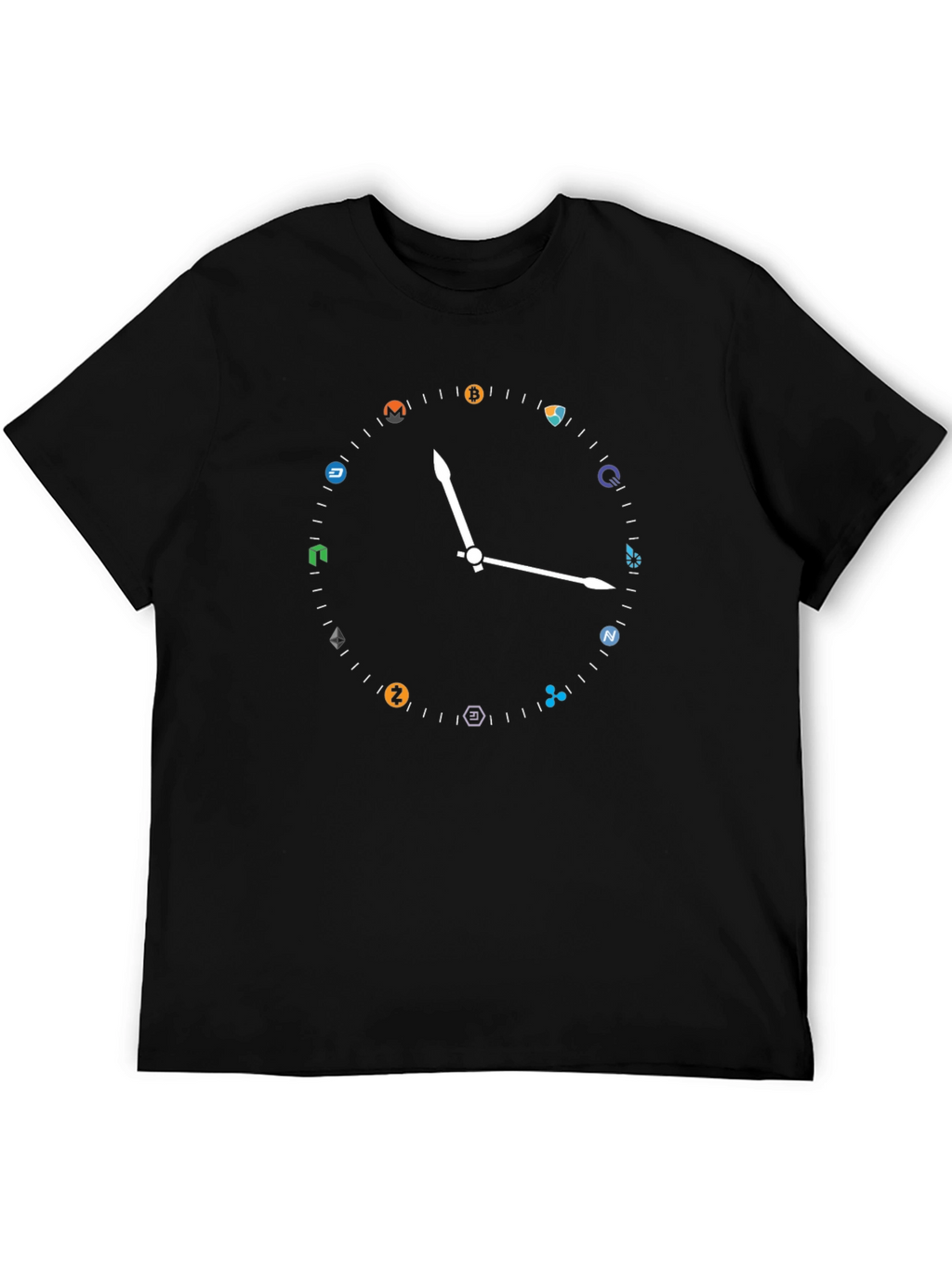 Crypto Clock T-Shirt - Bitcoin & Altcoins