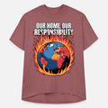 Our Home Burning Climate Responsibility Design