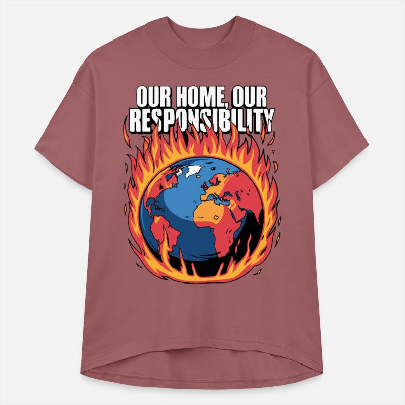 Our Home Burning Climate Responsibility Design
