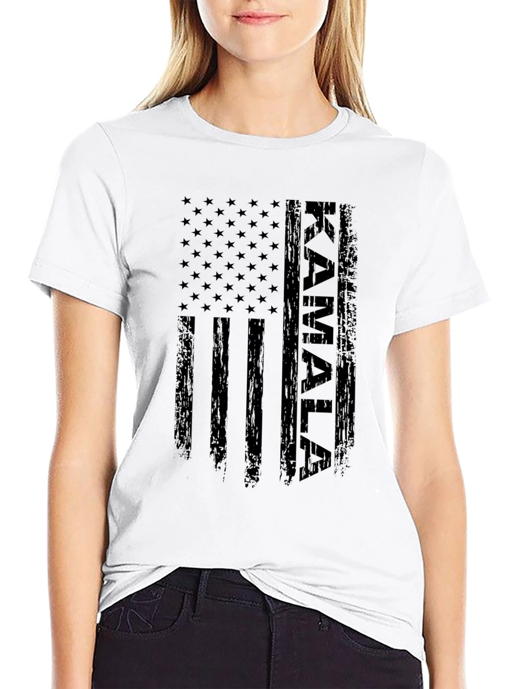 Kamala American Flag Graphic T-Shirt