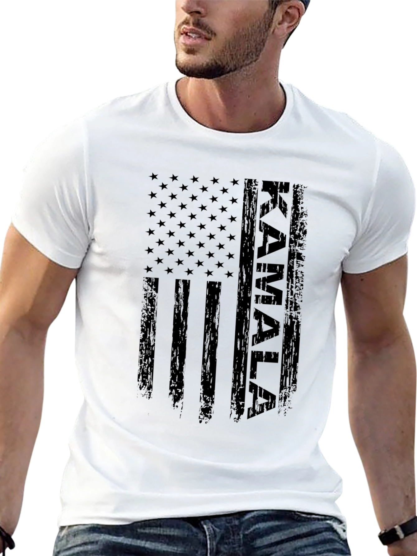 Kamala American Flag Graphic T-Shirt