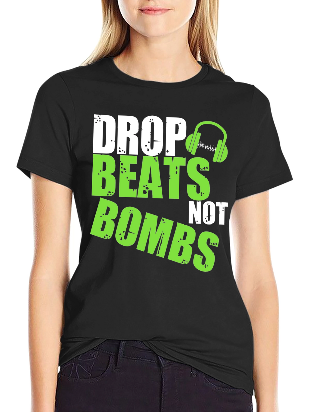 Drop Beats Not Bombs Graphic T-Shirt