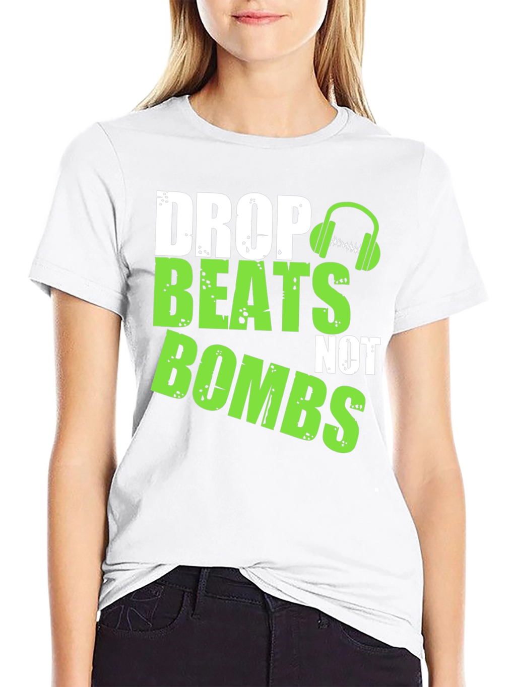 Drop Beats Not Bombs Graphic T-Shirt