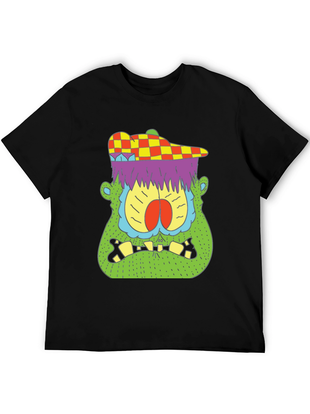 Funky Monster Graphic T-Shirt - Cool Cartoon Design