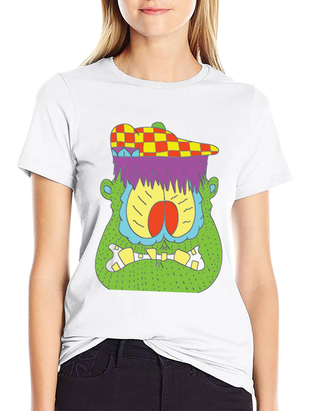 Funky Monster Graphic T-Shirt - Cool Cartoon Design