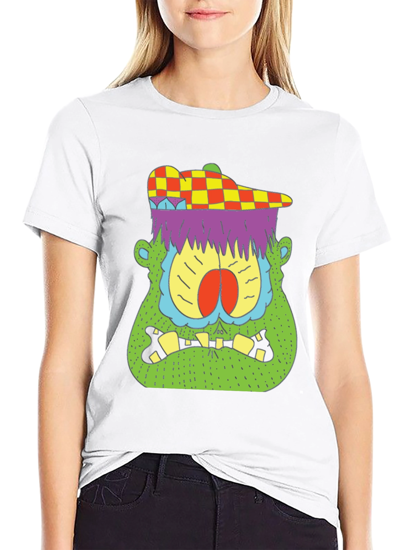 Funky Monster Graphic T-Shirt - Cool Cartoon Design