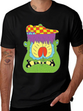 Funky Monster Graphic T-Shirt - Cool Cartoon Design