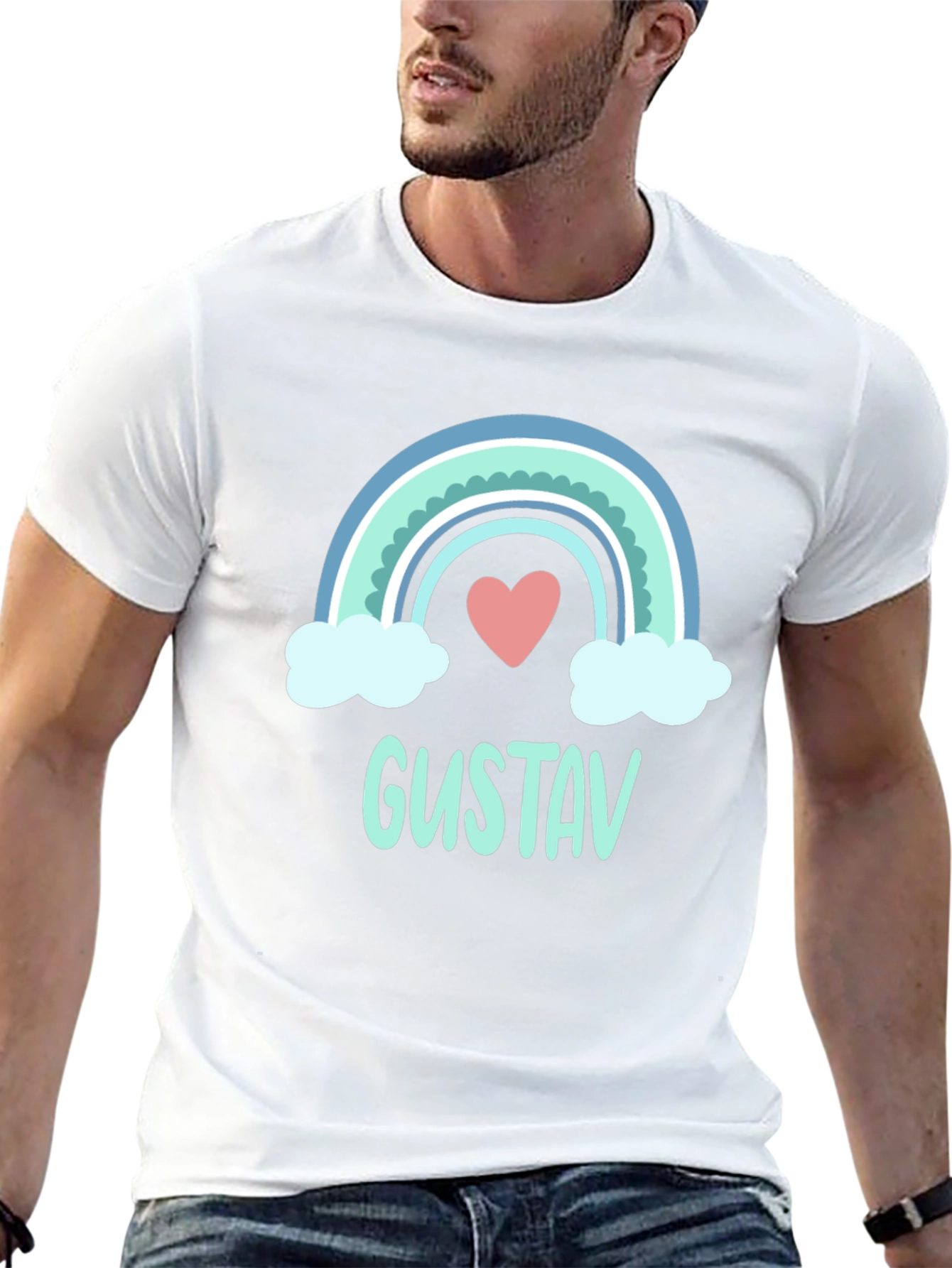 Rainbow Gustav T-Shirt: Personalized Fun