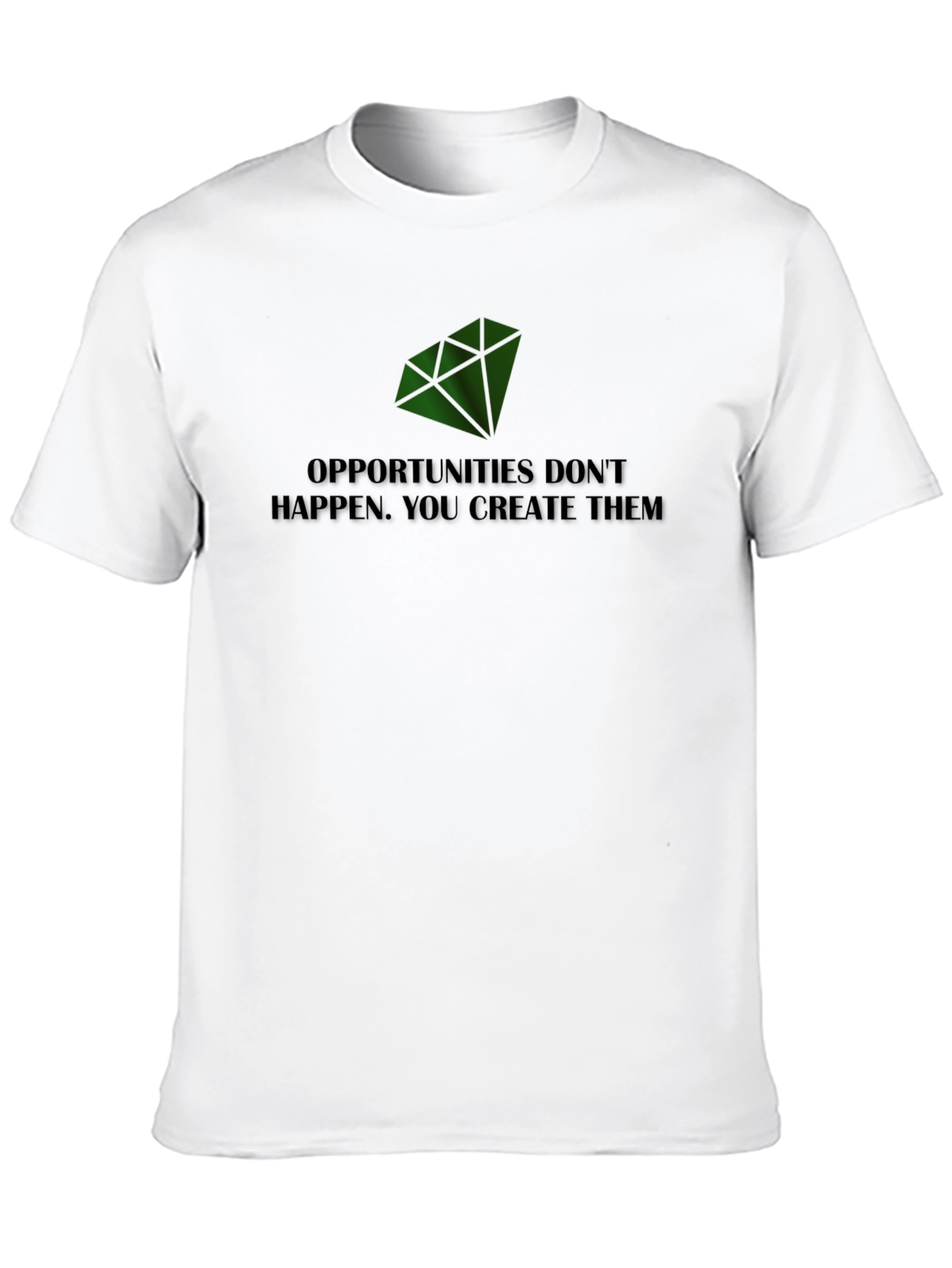 Create Opportunities Tee - Motivational Black T-Shirt