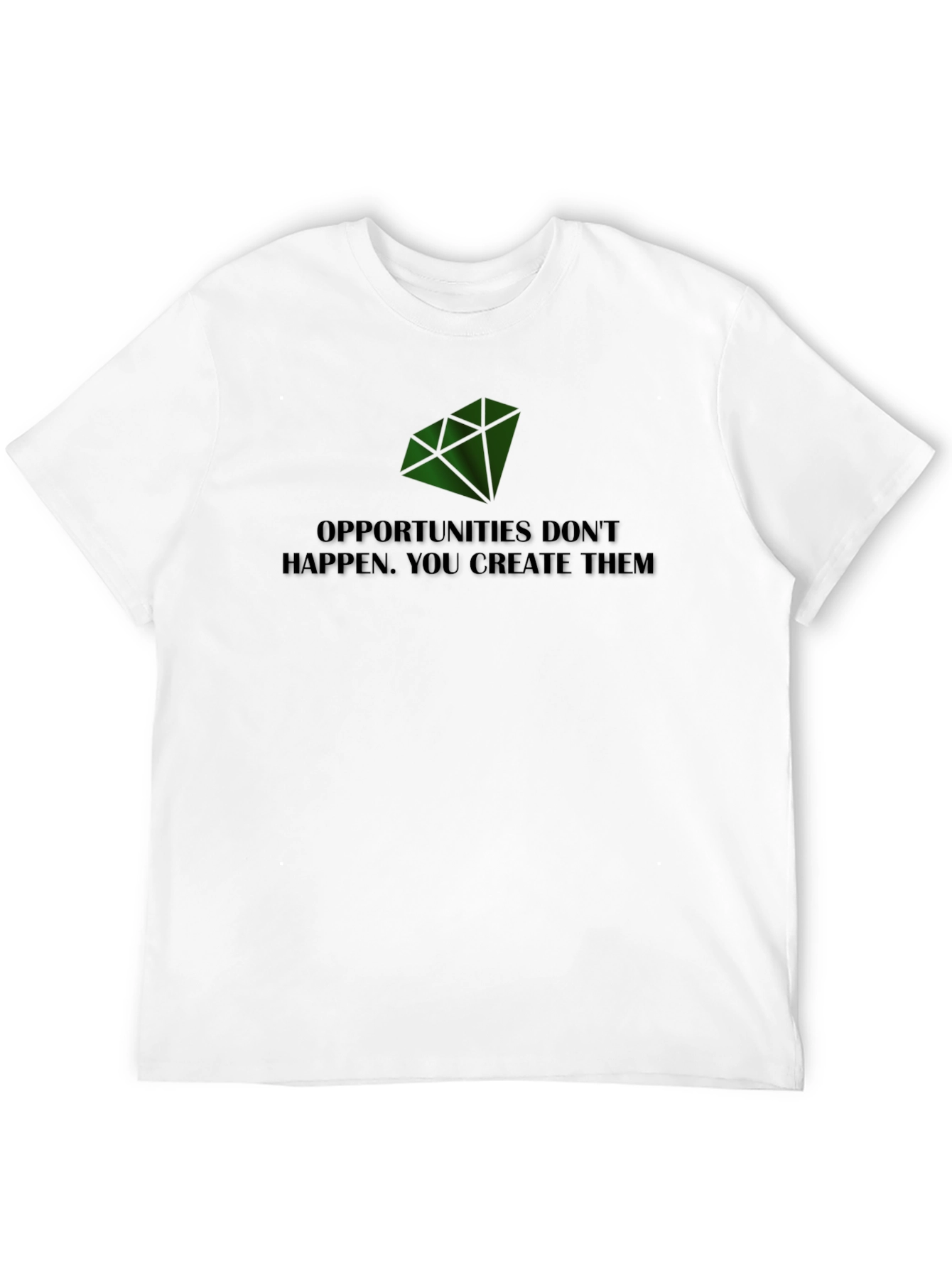 Create Opportunities Tee - Motivational Black T-Shirt