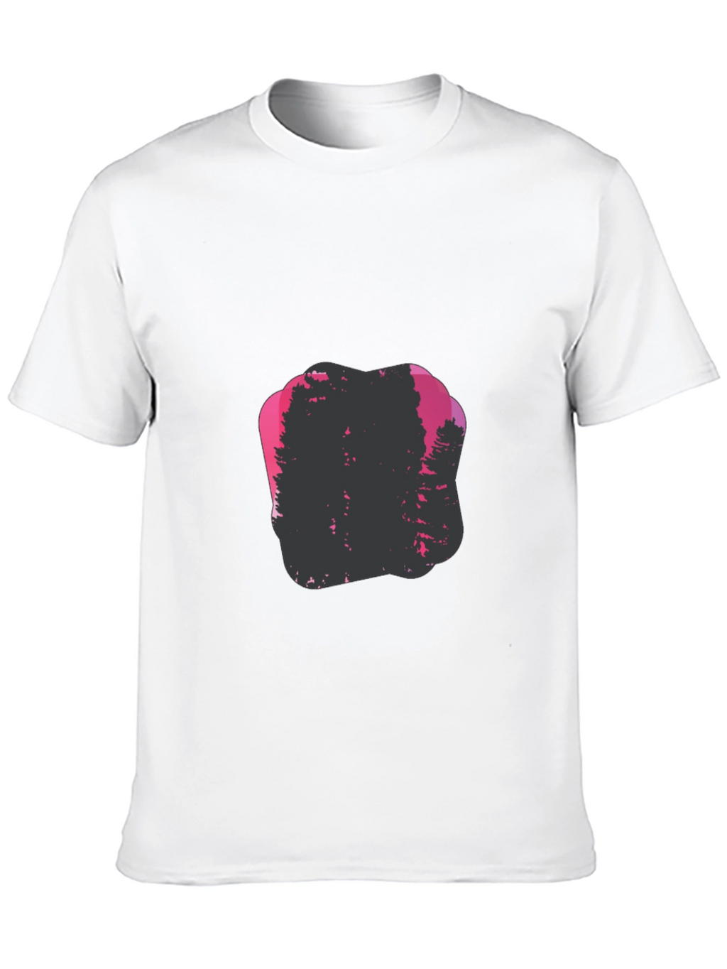 Nature Silhouette Graphic Print Crew Neck Tee