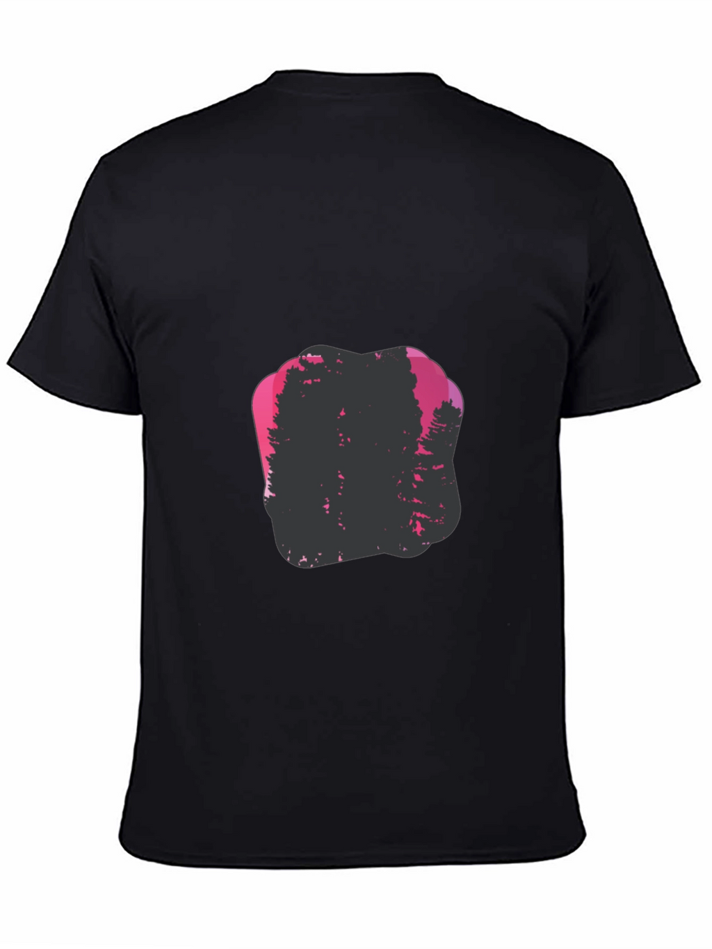 Nature Silhouette Graphic Print Crew Neck Tee