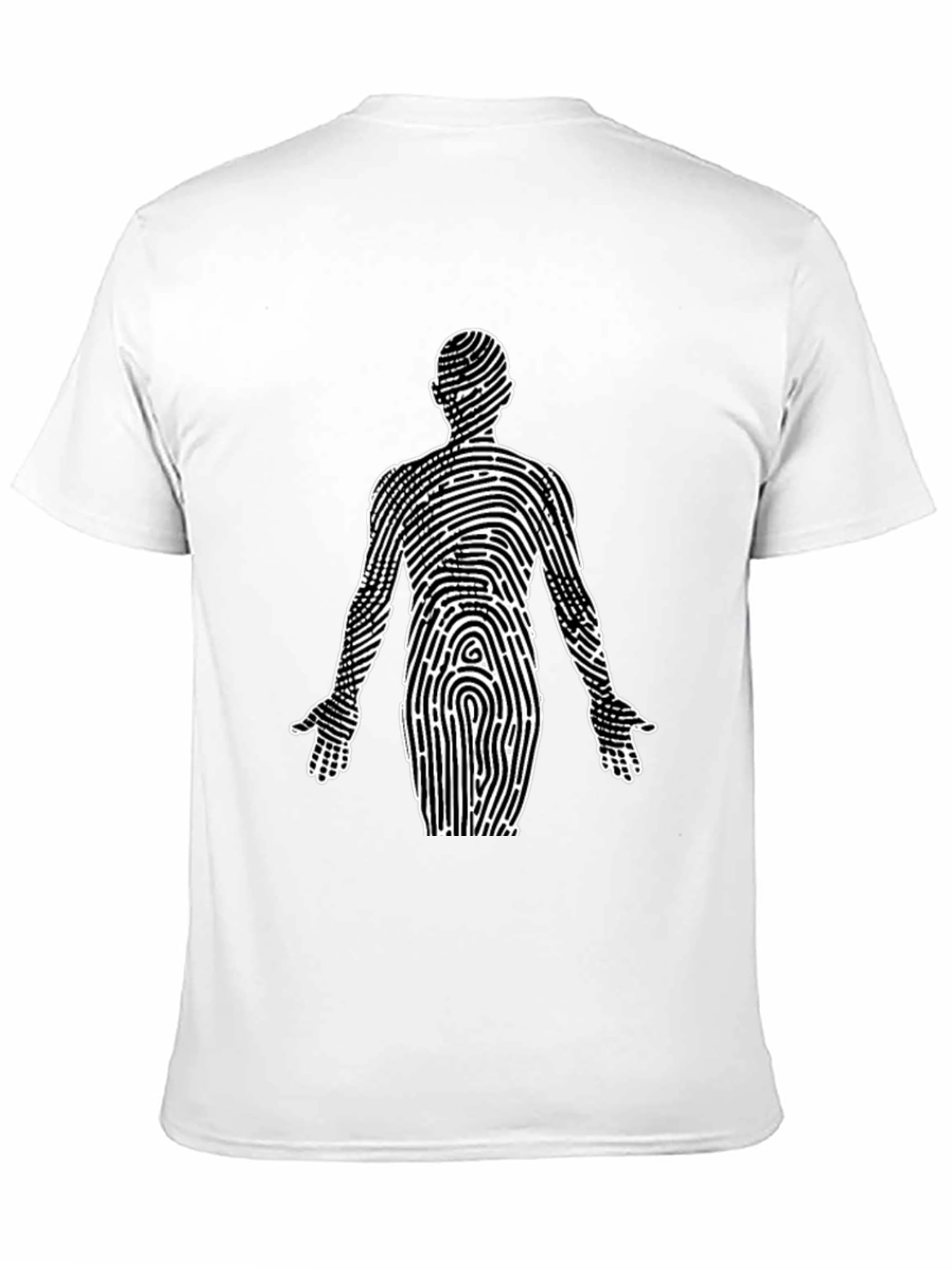 Unique Fingerprint Body Black T-Shirt