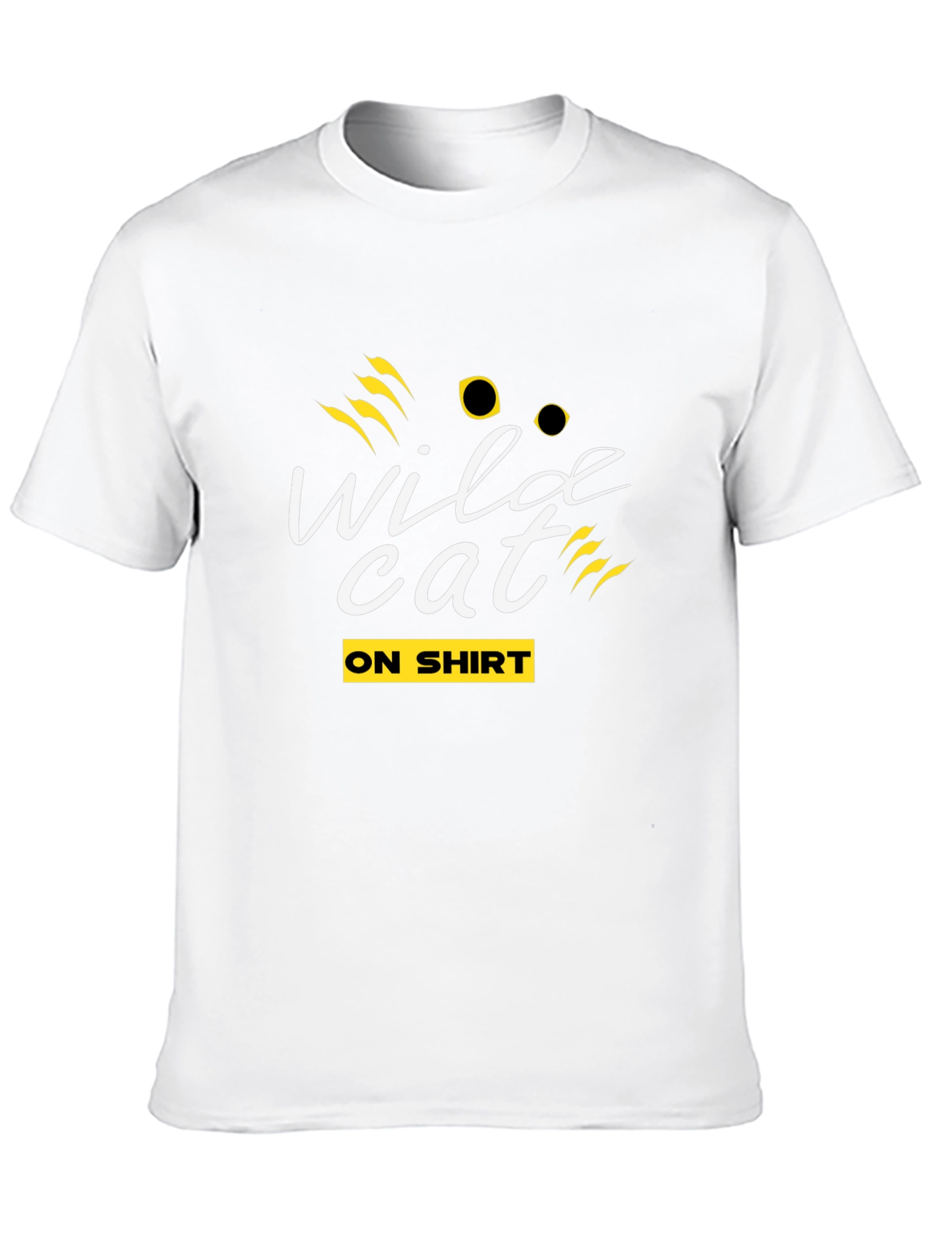 Wildcat Graphic Tee - Black Crew Neck T-Shirt