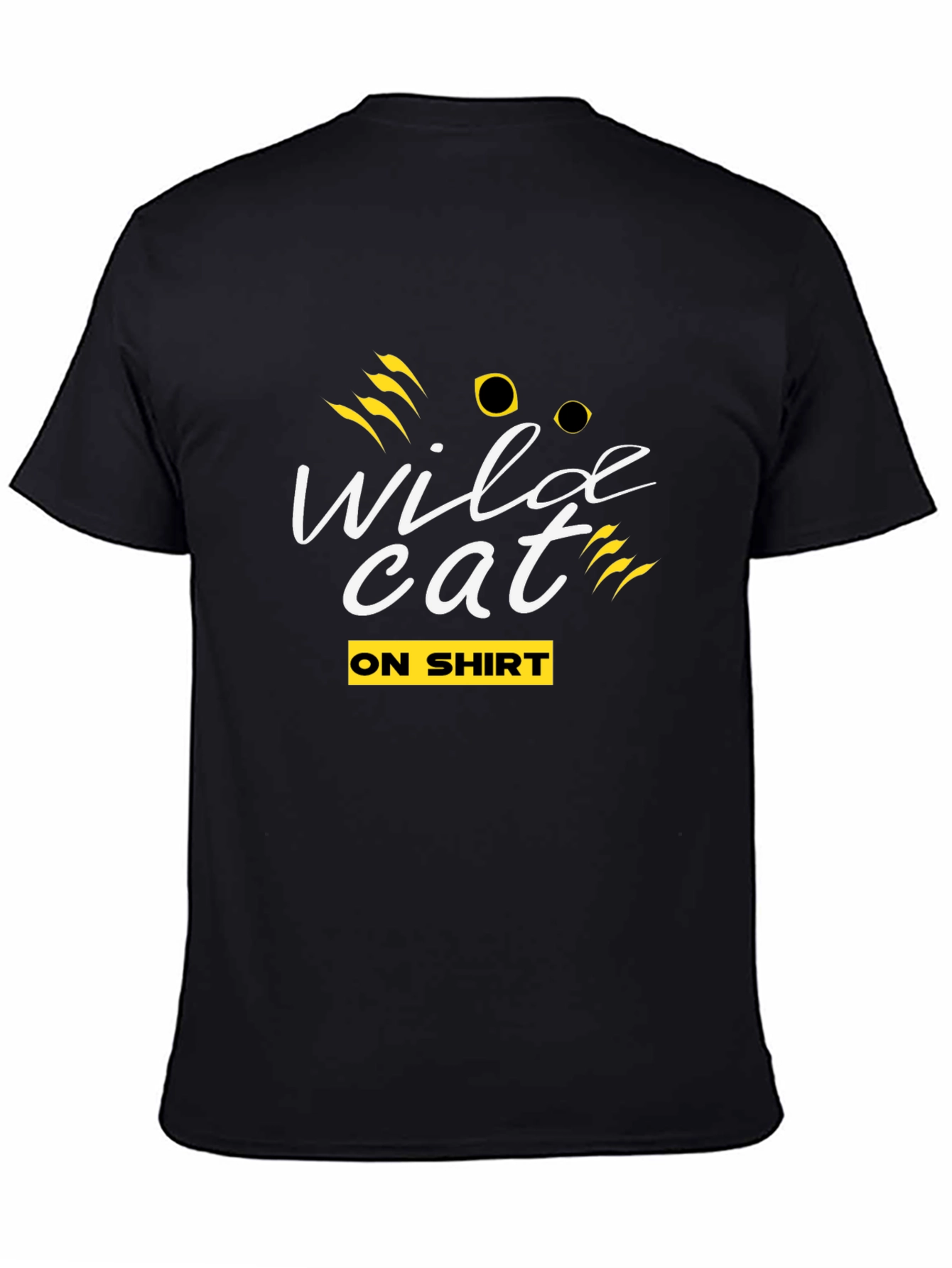 Wildcat Graphic Tee - Black Crew Neck T-Shirt