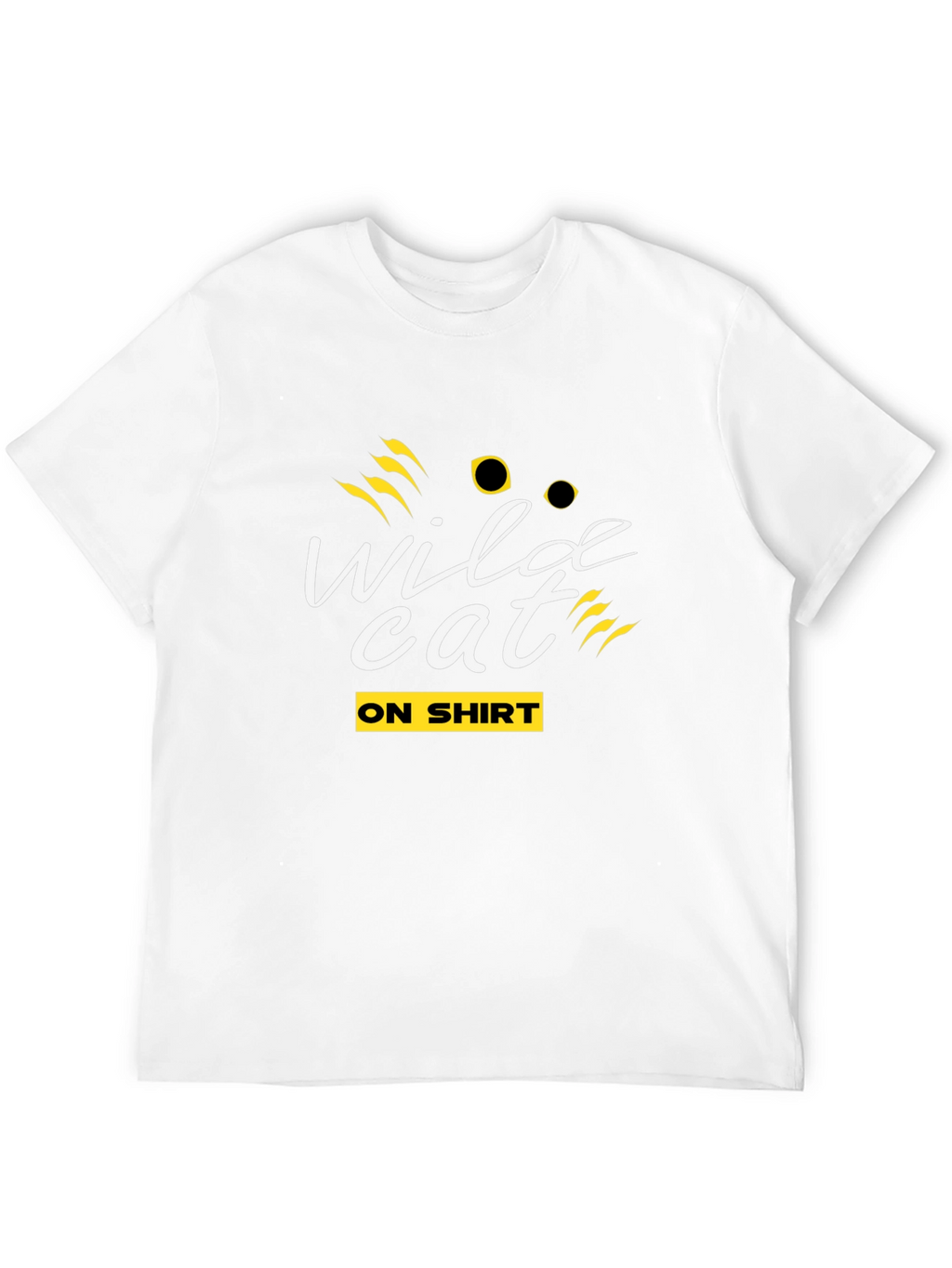 Wildcat Graphic Tee - Black Crew Neck T-Shirt