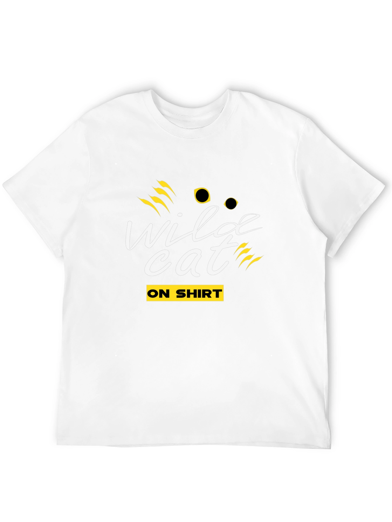 Wildcat Graphic Tee - Black Crew Neck T-Shirt