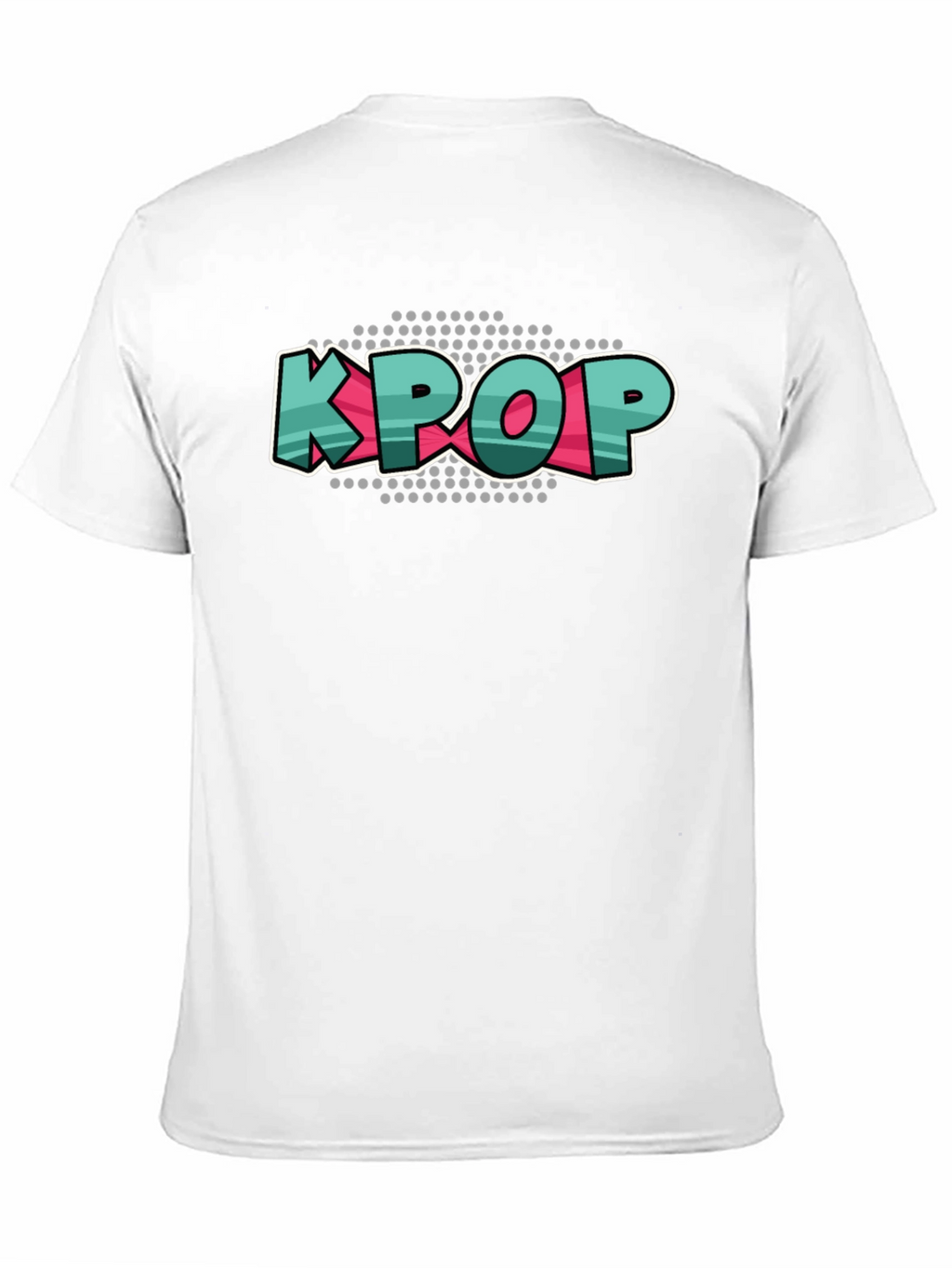 KPOP Graphic Tee - Black Cotton Crew Neck T-Shirt