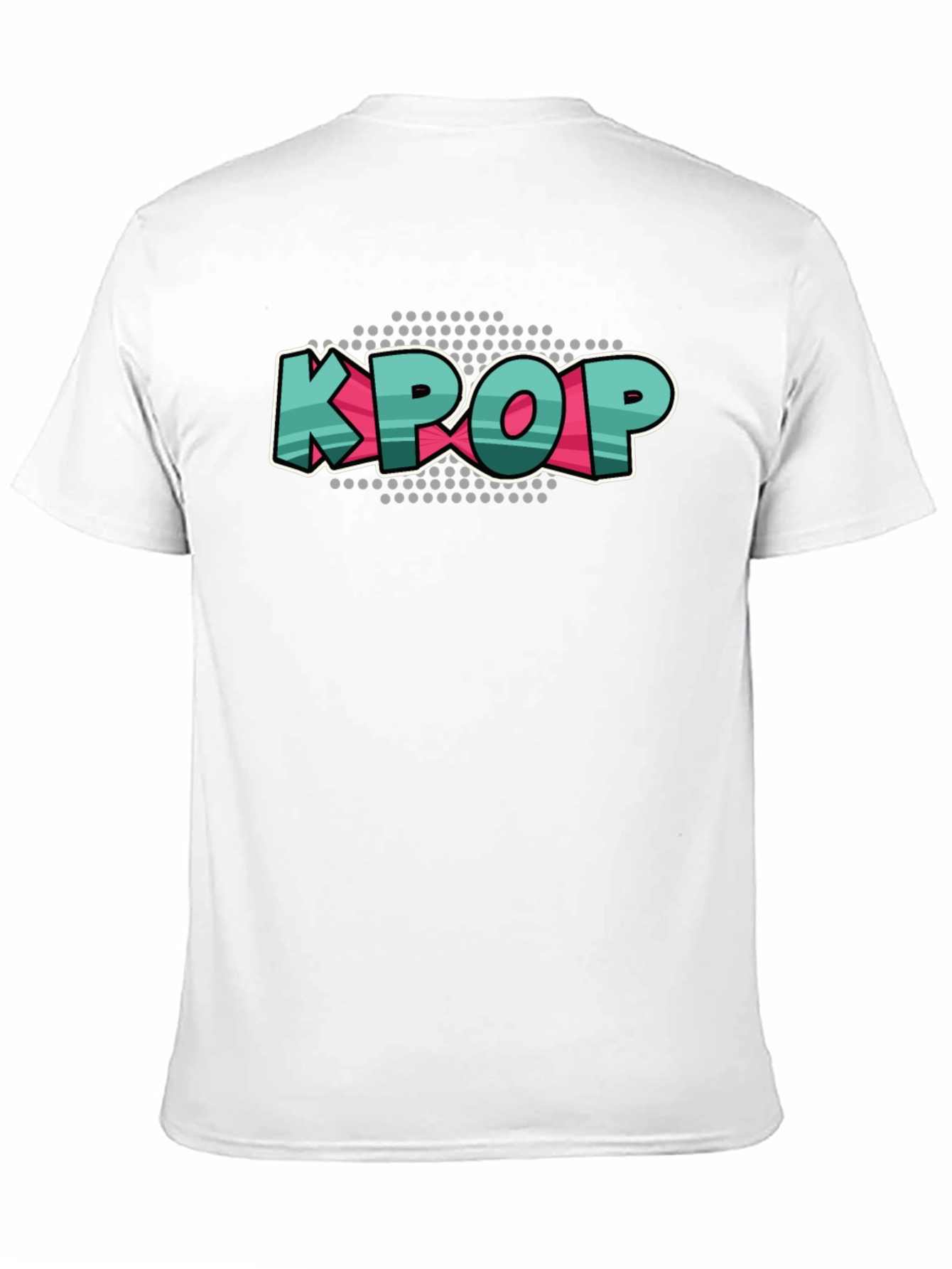 KPOP Graphic Tee - Black Cotton Crew Neck T-Shirt