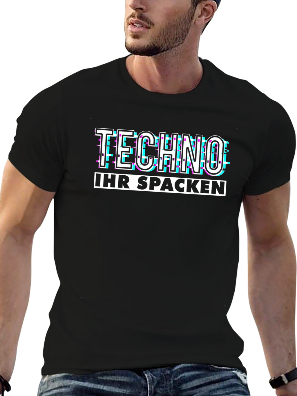 Techno Ihr Spacken Graphic T-Shirt