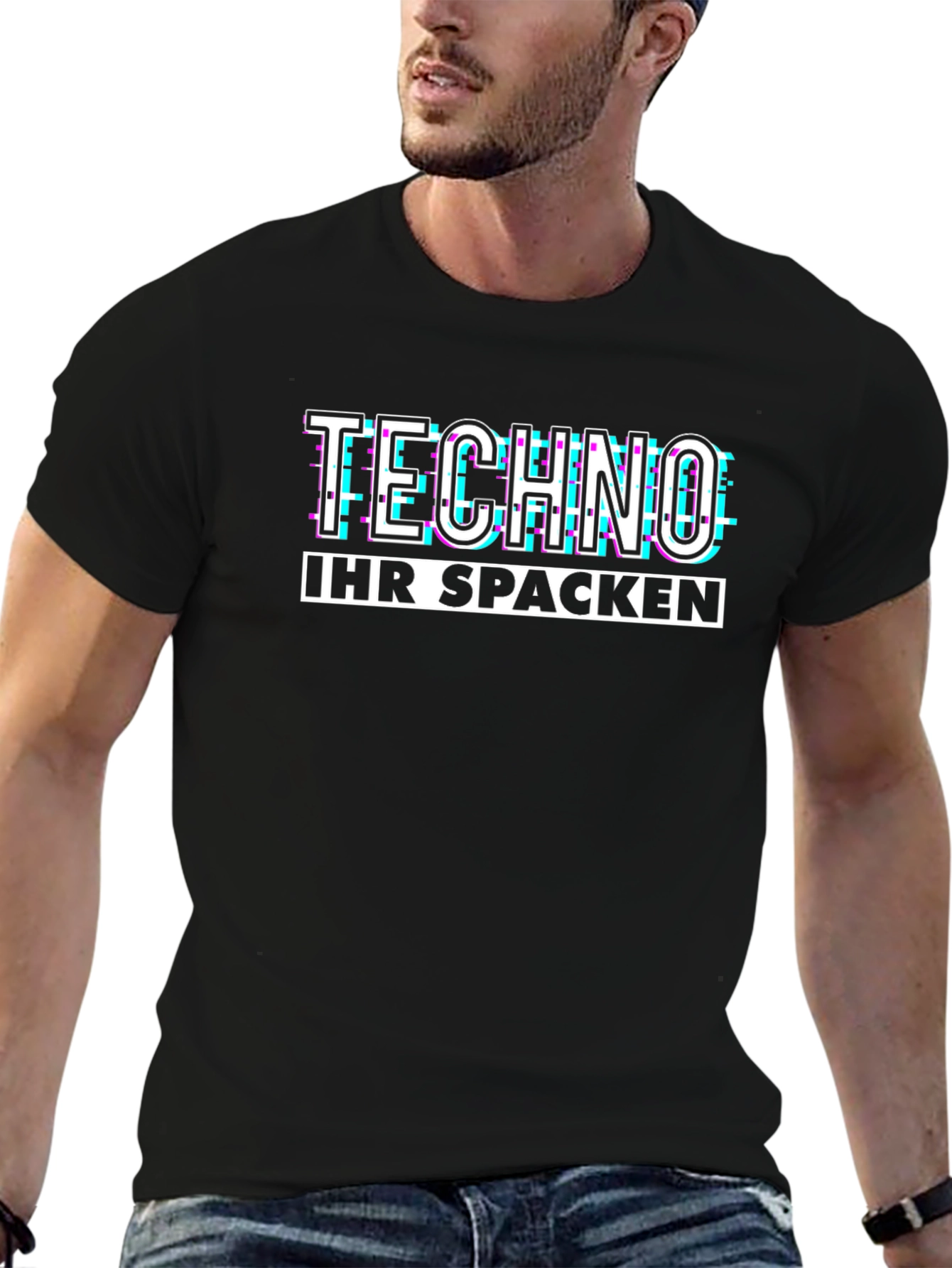 Techno Ihr Spacken Graphic T-Shirt